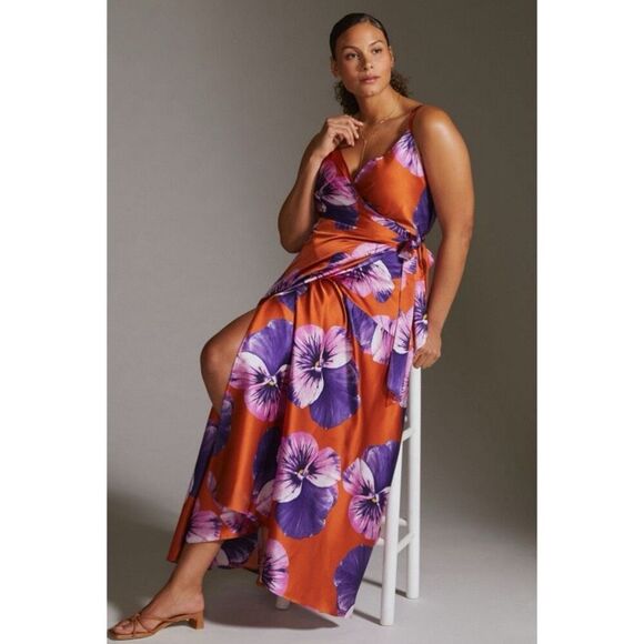 HUTCH Alden Floral Wrap Maxi Dress - Size XL - Picture 2 of 13